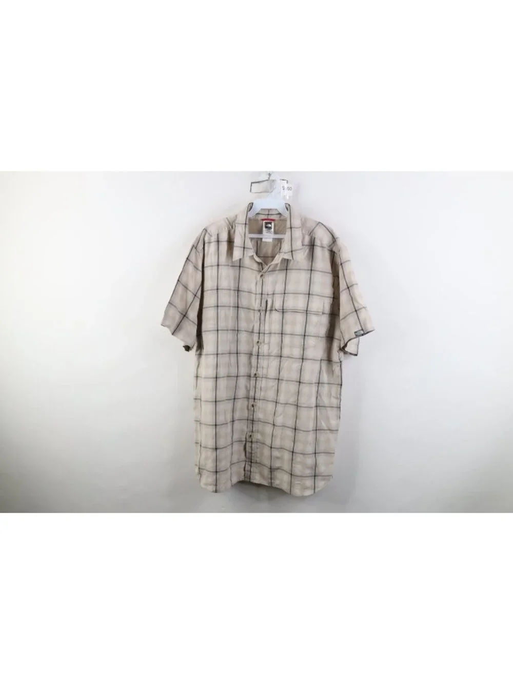 Vintage Y2K 2007 The North Face Mens XL Spell Out Gorpcore Trekking Button Shirt